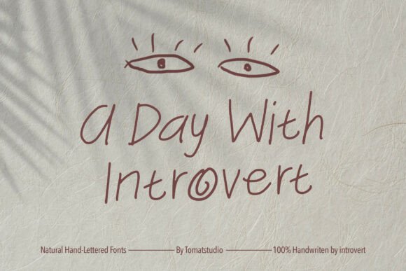 Adaywithintrovert Font: Authentic Handwriting for Business