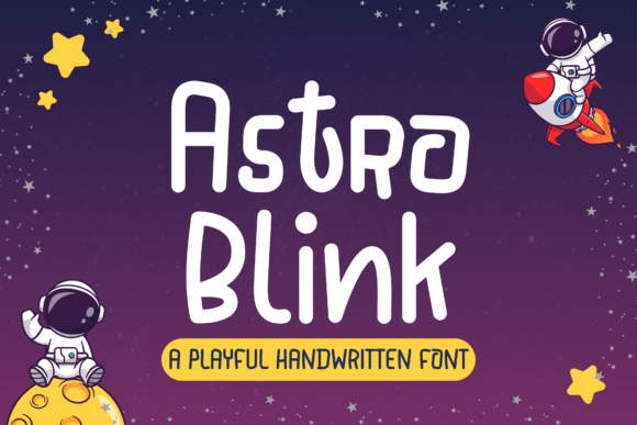 Astroblink Font: Playful Handwritten Typography for Web Design