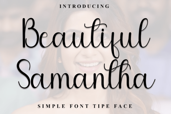 Beautiful Samantha Font: Festive Typography for Web Design