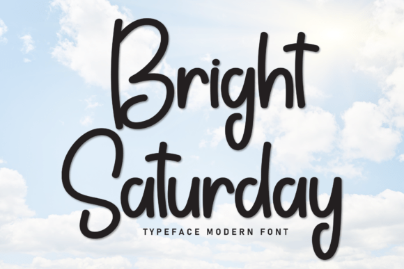 Bright Saturday Font: A Friendly Typeface for Small Business Branding