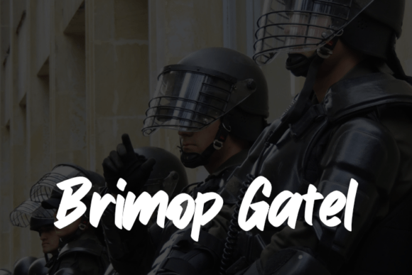 Brimop Gatel Font: Elevating Apparel & Product Branding