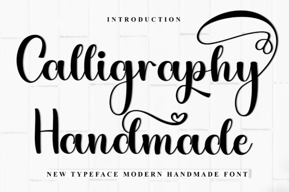 Calligraphy Handmade Font for Festive Crafts
