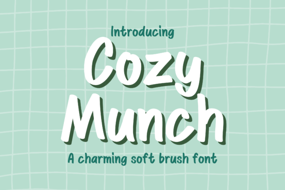 Cozymunch Font: A Bold Brush Typeface for Branding