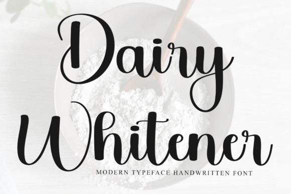 Dairy Whitener Font: Festive Branding for Small Business