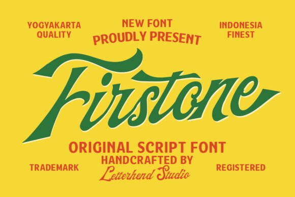 Firstone Font: Retro Script for Editorial Design