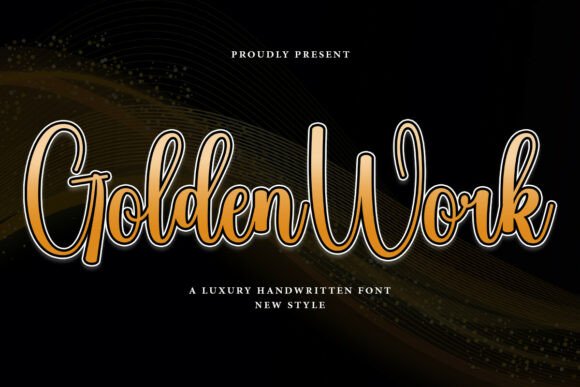Golden Work Font: A Designer’s Branding Test