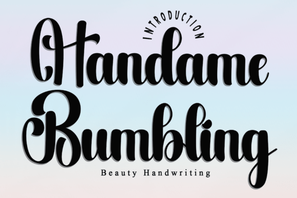 Handame Bumbling Font: Elevating Small Business Branding