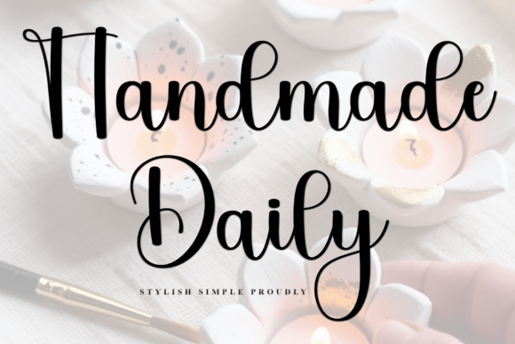Handmade Daily Font: Soft Script for Editorial Design