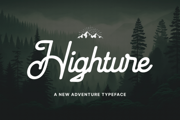 Highture Font: A Vintage Script for Editorial Design