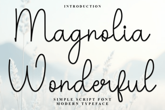 Magnolia Wonderful Font for Small Business Branding