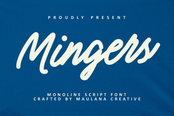 Mingers Font: A Retro Script for Editorial Design