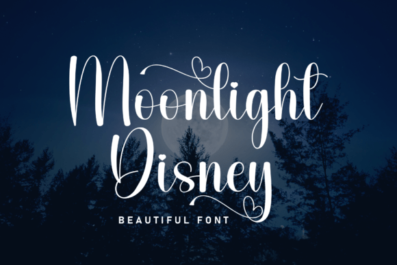 Moonlight Disney Font: Elegant Script for Handmade Products
