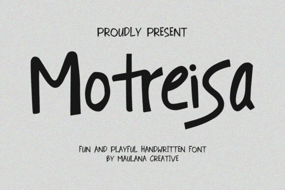 Motreisa Font: Playful Handwritten Type for Crafters
