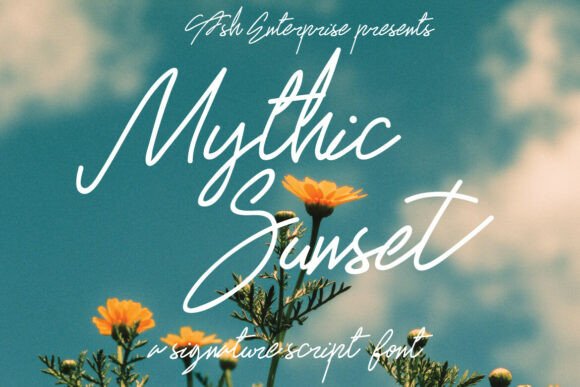Mythic Sunset Font: Adding Emotion to Campaign Visuals