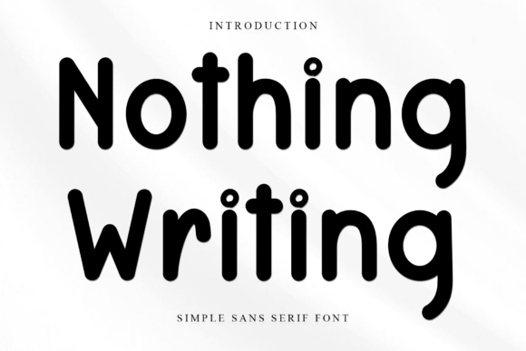 Nothing Writing Font: A Handwritten Typeface for Branding