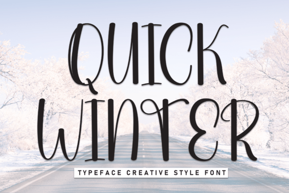Quick Winter Font: Adding Whimsy to Brand Identity