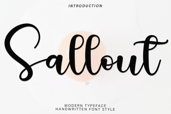 Sallout Font: Festive Typography for Editorial Design