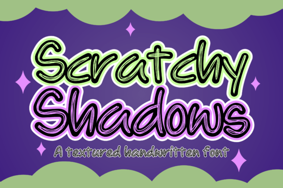 Scratchy Shadows Font: Playful Branding for Small Business