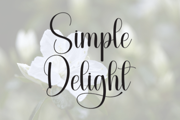 Simple Delight Font: Elevating Handmade Labels