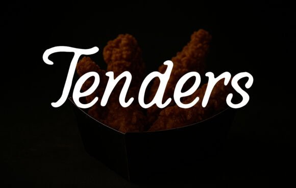 Tenders Font: A Handwritten Typeface for Editorial Design